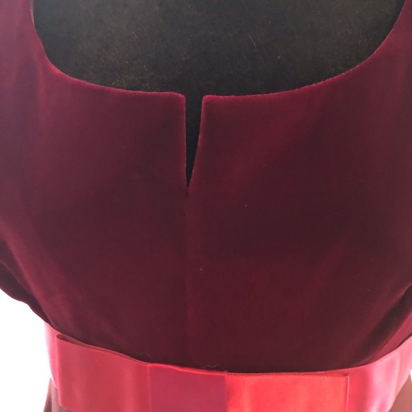 Liz Claiborne Party Holiday Wedding Velvet Empire Waist Dress - Picture 5 of 10